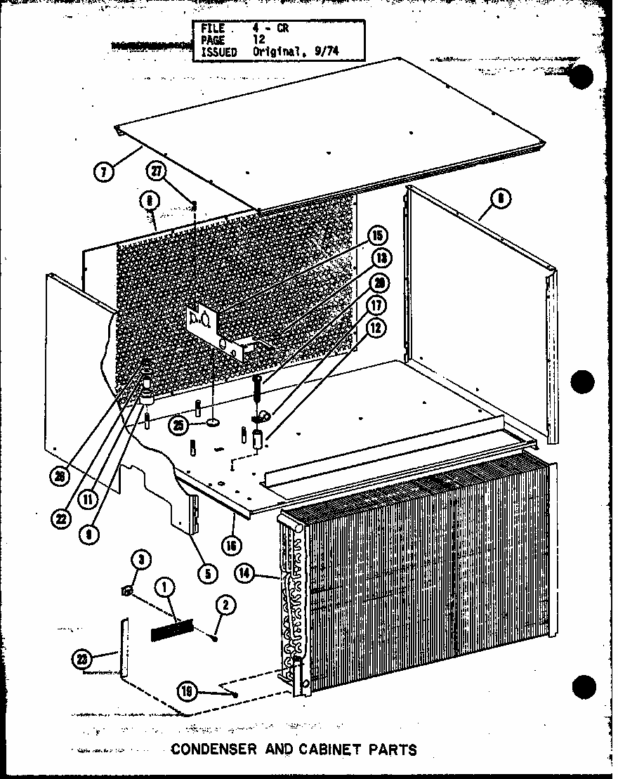 Section 1 Diagram and Parts List for D55338-15 P55338-15C Amana Air Conditioner