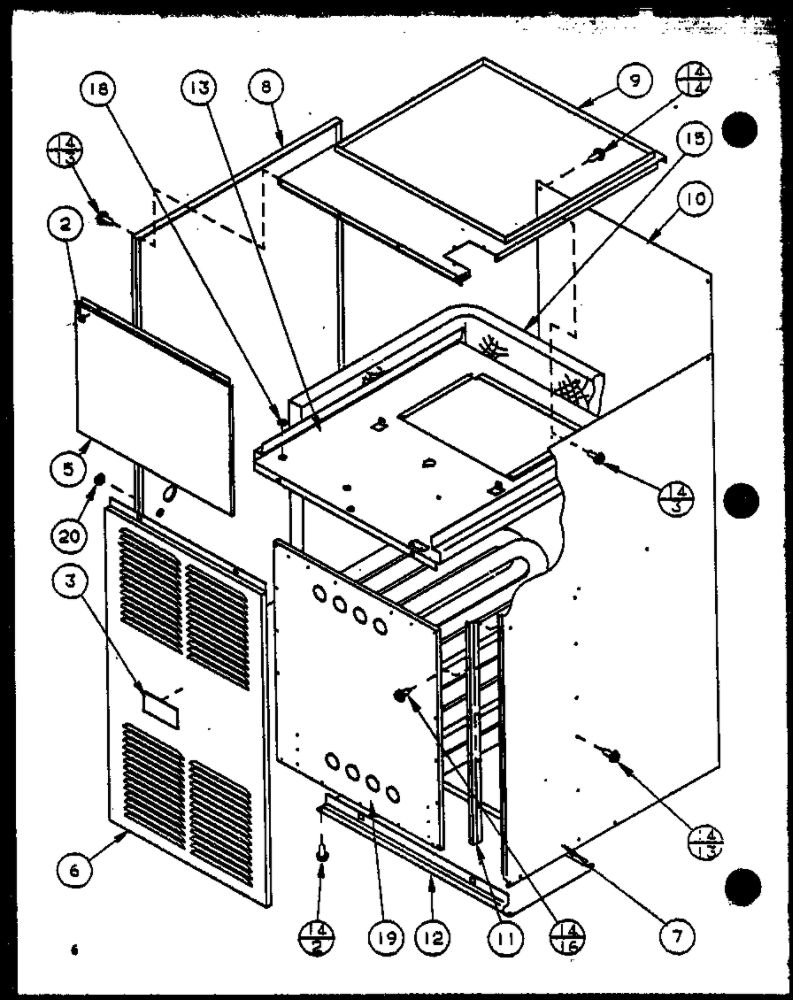 Diagram 1 Diagram and Parts List for GCI90C50CV P9811221F Amana Furnace