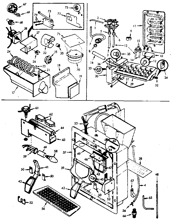 Ice Maker Kits Diagram and Parts List for JRTDX224LB M8B14B Jenn-Air Refrigerator