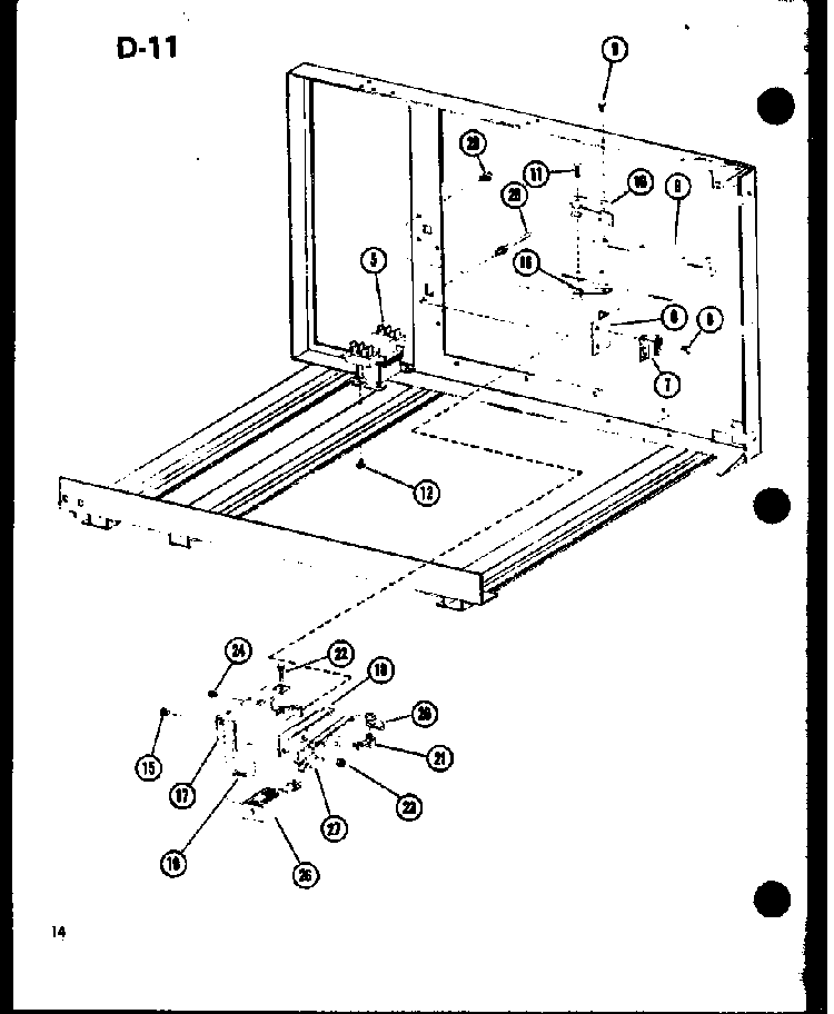 Section 2 Diagram and Parts List for RCC-6-P85318-2S  Amana Microwave