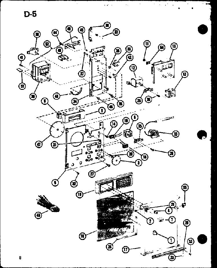 Section 3 Diagram and Parts List for RCC-6-P85318-2S  Amana Microwave
