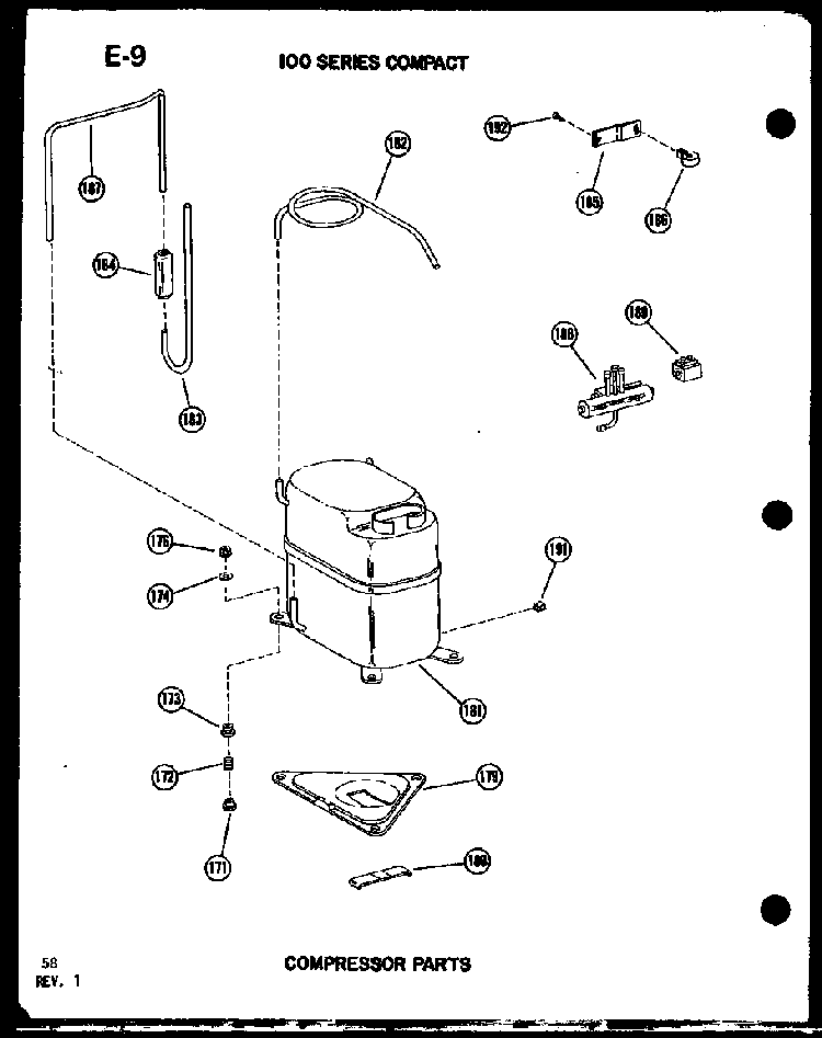 Compressor Parts Diagram and Parts List for 11-5J P54336-67R Amana Air Conditioner