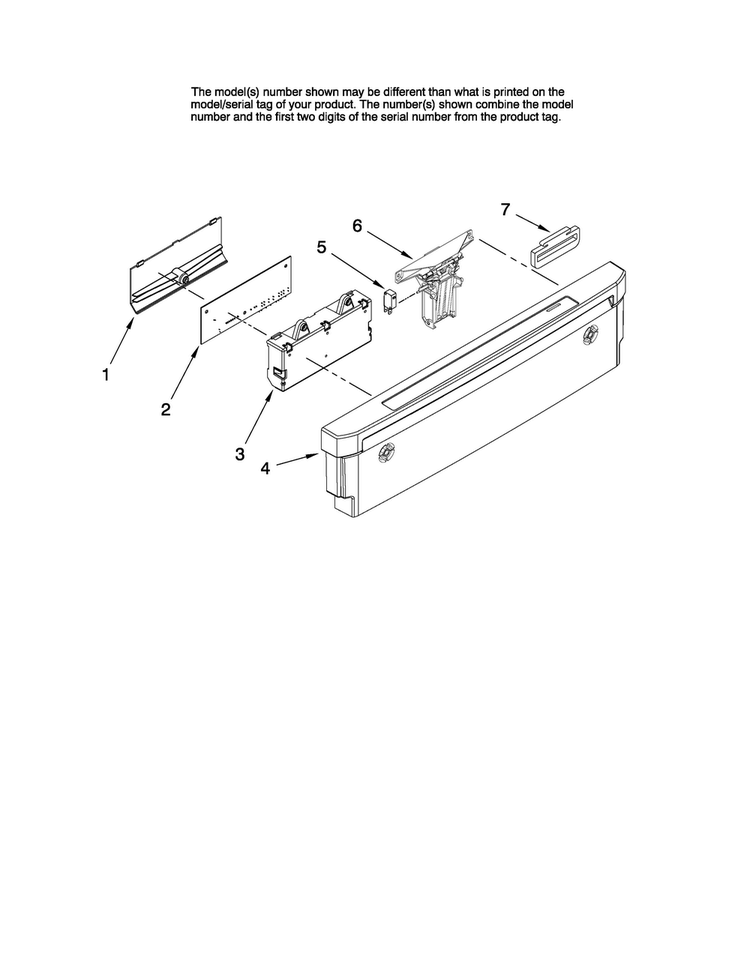 Control Panel Parts Diagram and Parts List for MDBH968AWS1  Maytag Dishwasher