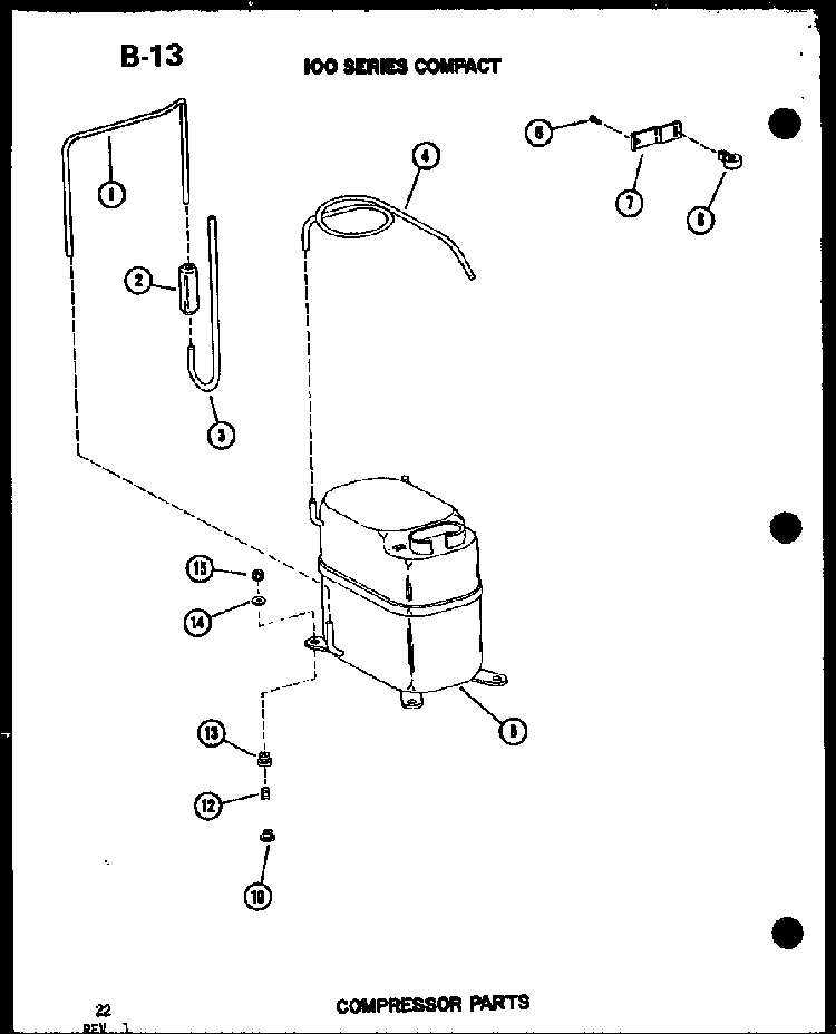 Compressor Parts Diagram and Parts List for ES9-2MS P54974-46R Amana Air Conditioner