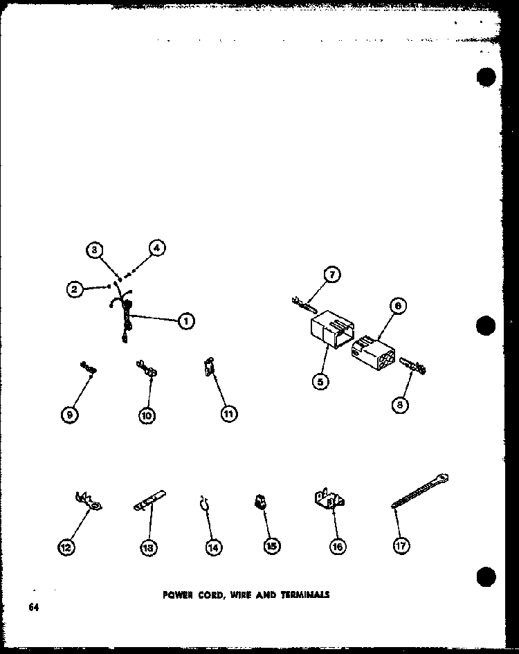 Power Cord Diagram and Parts List for TAA400 P77040-2W Amana Washer