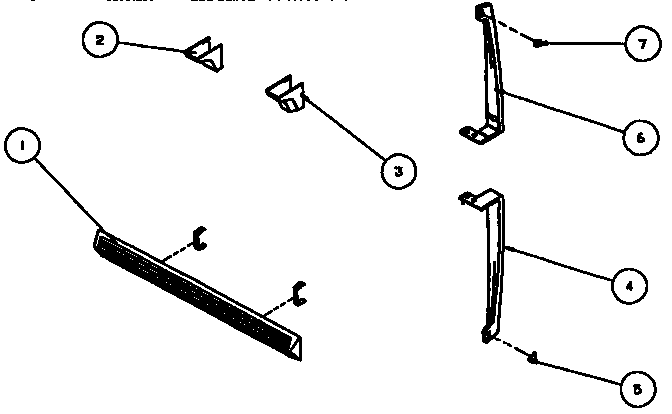 Accessory Kit Parts Diagram and Parts List for TX22R-P1157704W  Amana Refrigerator