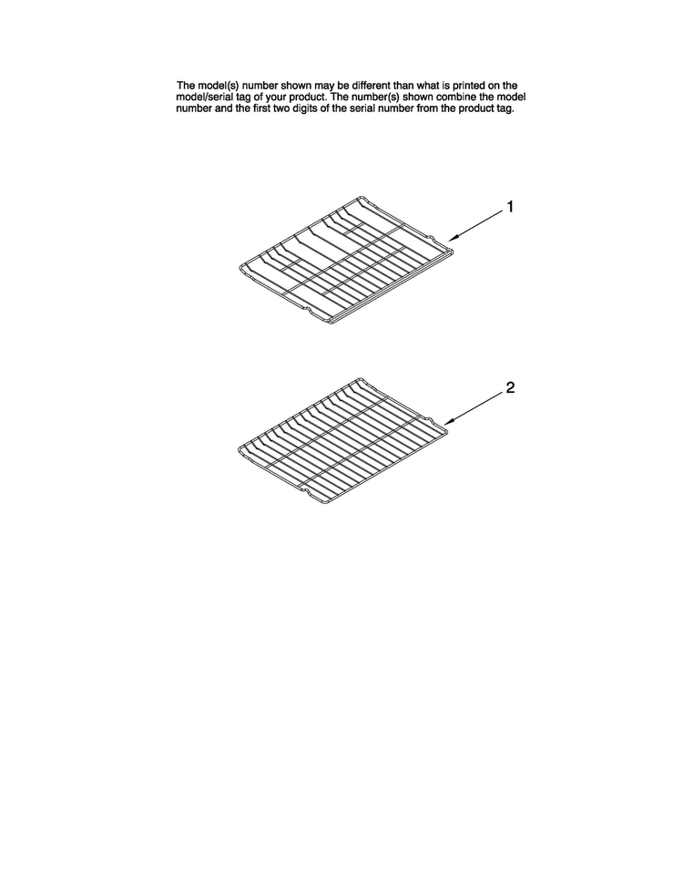 Rack Parts Diagram and Parts List for MGR6751BDS18  Maytag Range