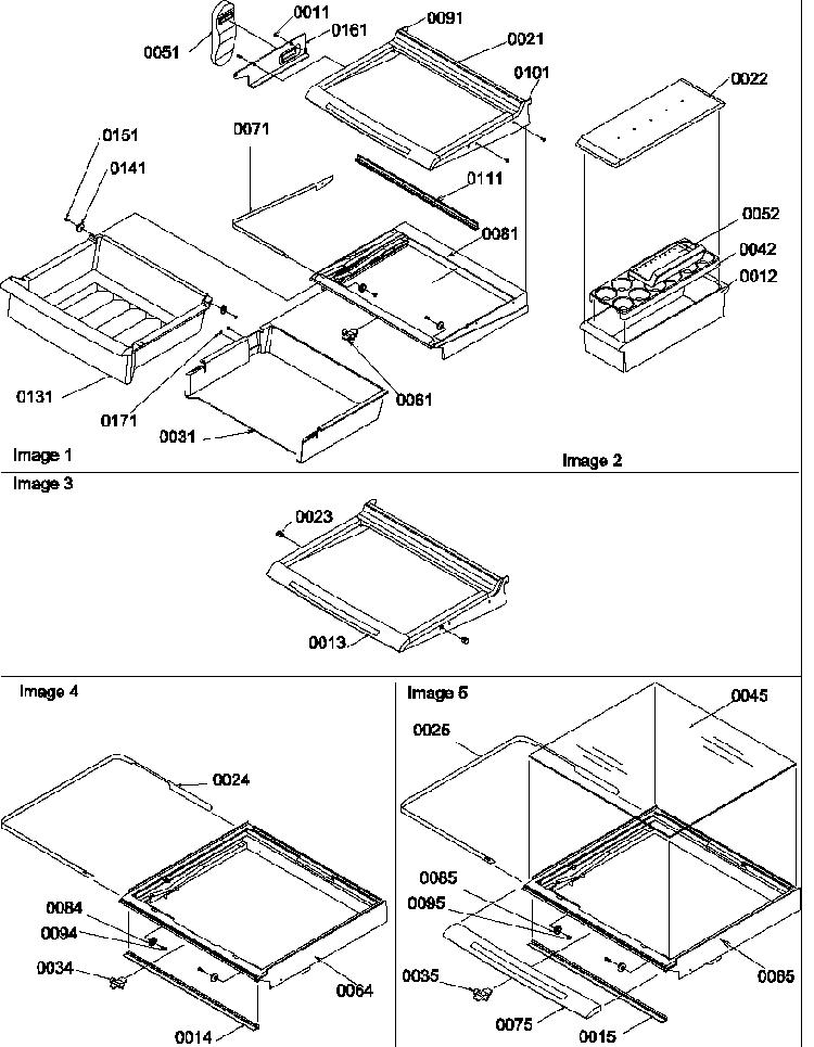 Deli Shelves, Crisper Assemblies And Accessories Diagram and Parts List for SBD522VE-P1320303WE  Amana Refrigerator