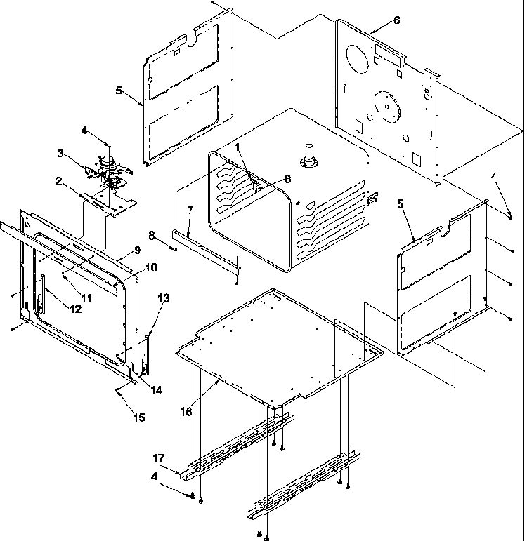 Main Front Diagram and Parts List for AOCS2740E-P1132358NE  Amana Wall Oven