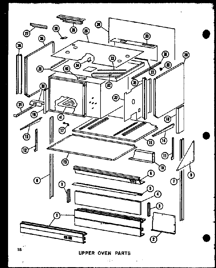 Upper Oven Parts Diagram and Parts List for RCC-4 P73409-1M Amana Microwave