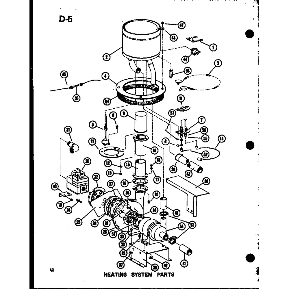 Heating System Parts 2 Diagram and Parts List for EPCG6017-3B P67470-8C Amana Air Conditioner