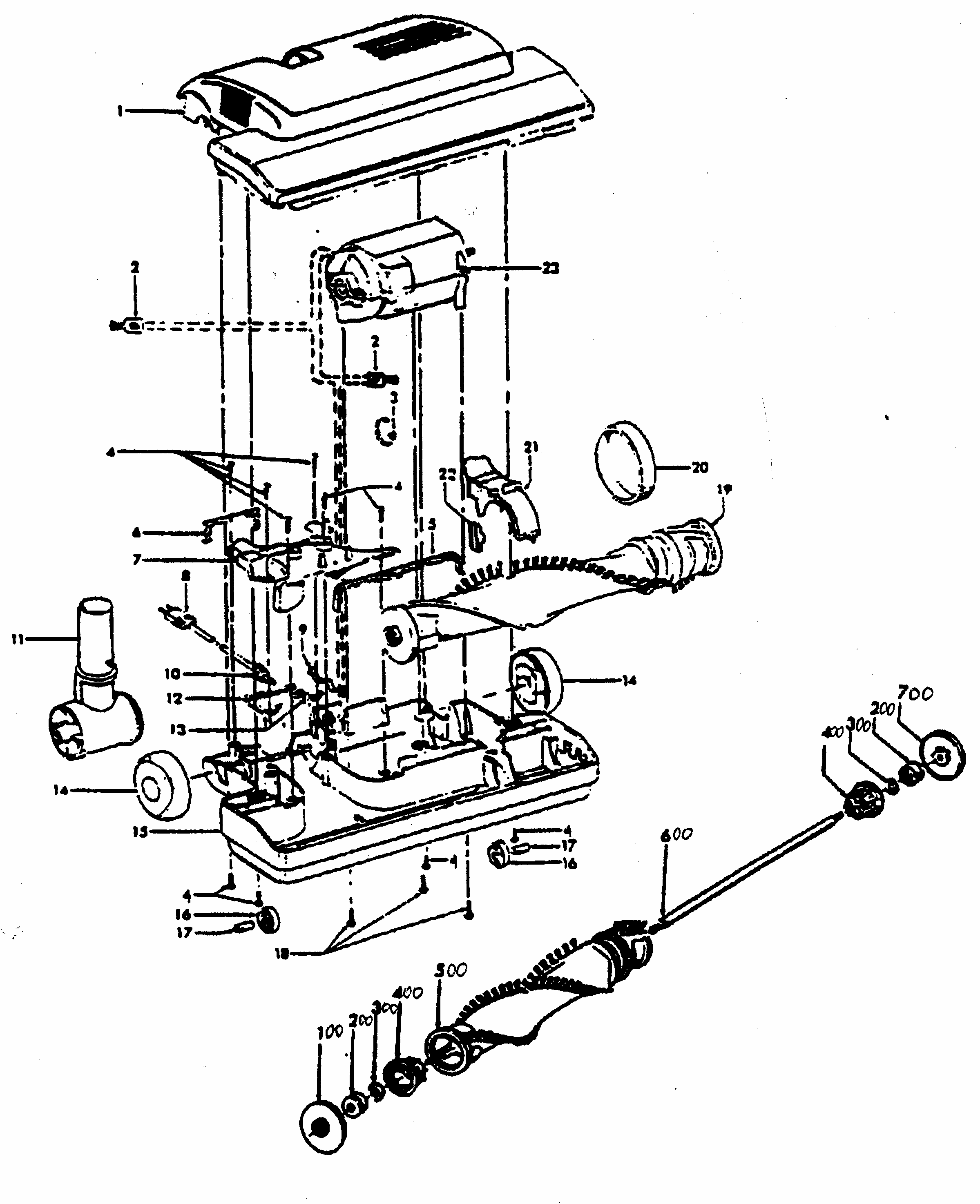 Tools Standard Kit Diagram and Parts List for S5680  Hoover Upright Vacuum