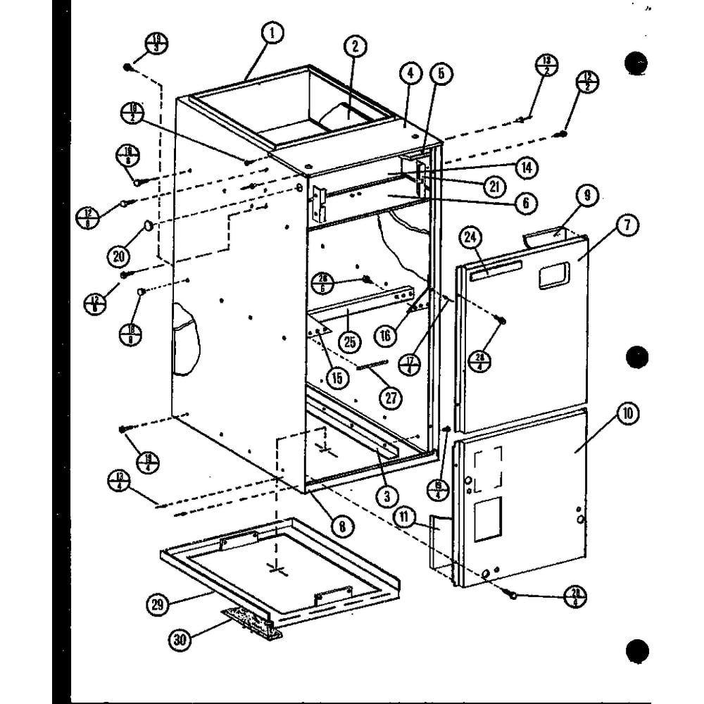Diagram 6 Diagram and Parts List for EBCC2400MBM 9846201C Amana Air Conditioner