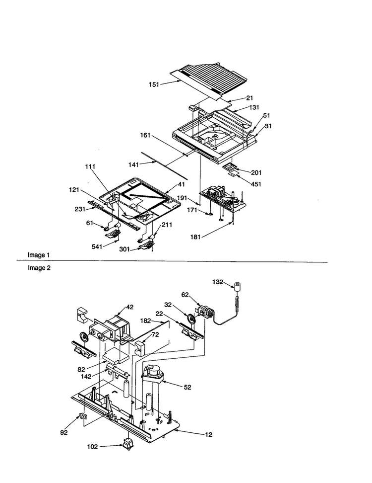 Drain Back And Control Diagram and Parts List for TR18V2E-P1315705WE  Amana Refrigerator