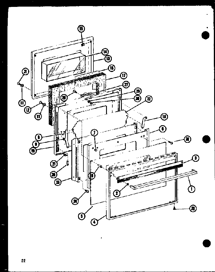 Section 9 Diagram and Parts List for AKC-4B P85123-8S Amana Cooktop