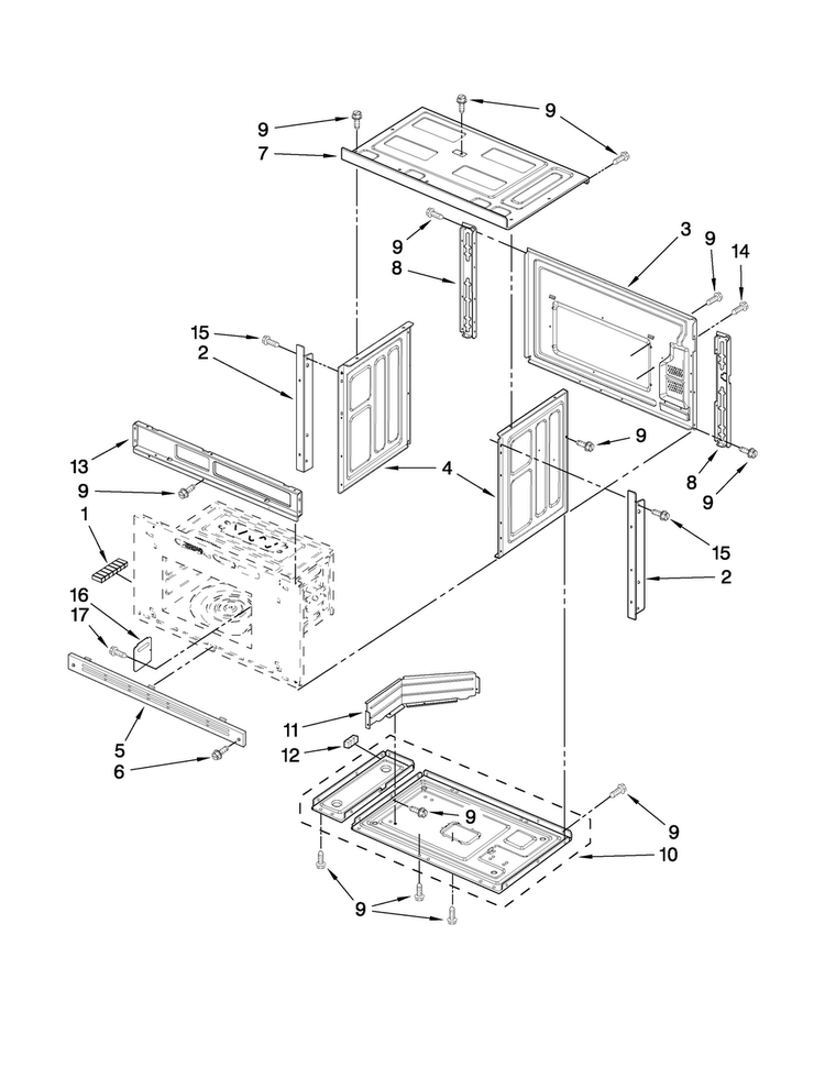 Microwave Oven Parts Diagram and Parts List for JMW9530DAS30  Jenn-Air Microwave Oven Combo