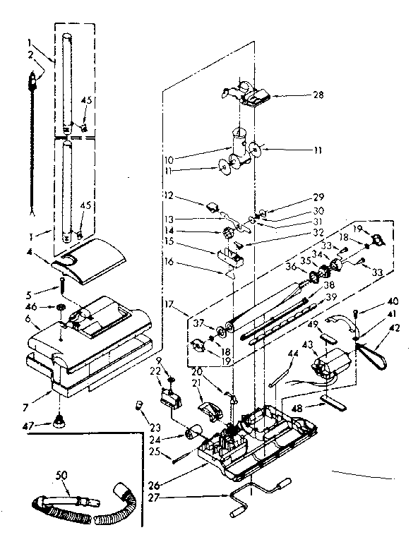 Power Mate Diagram and Parts List for 1165415082  Kenmore Filters & Accessories