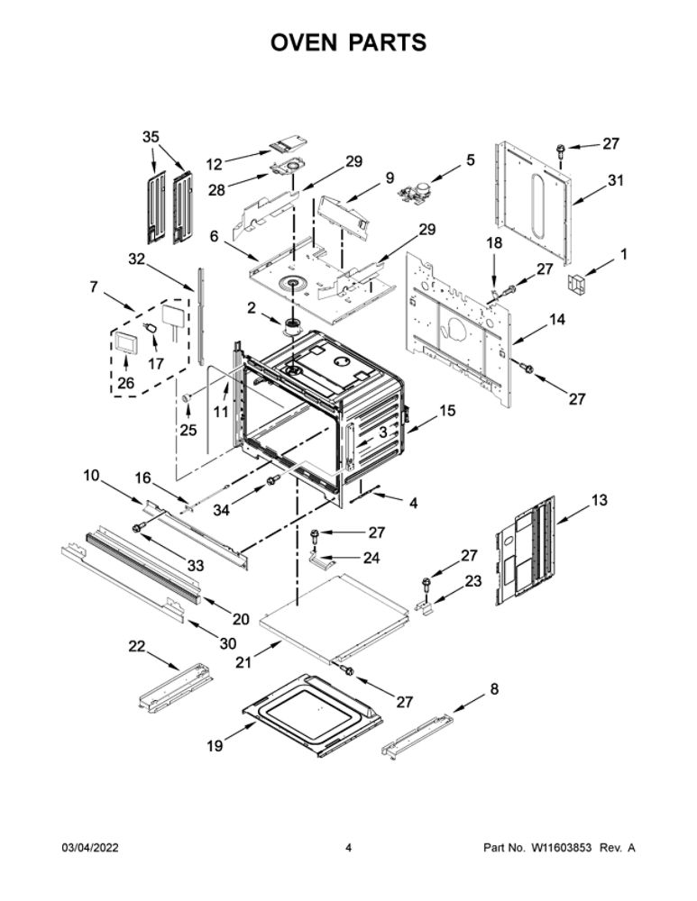Oven Parts Diagram and Parts List for JMW2430LL00  Maytag Microwave Oven Combo
