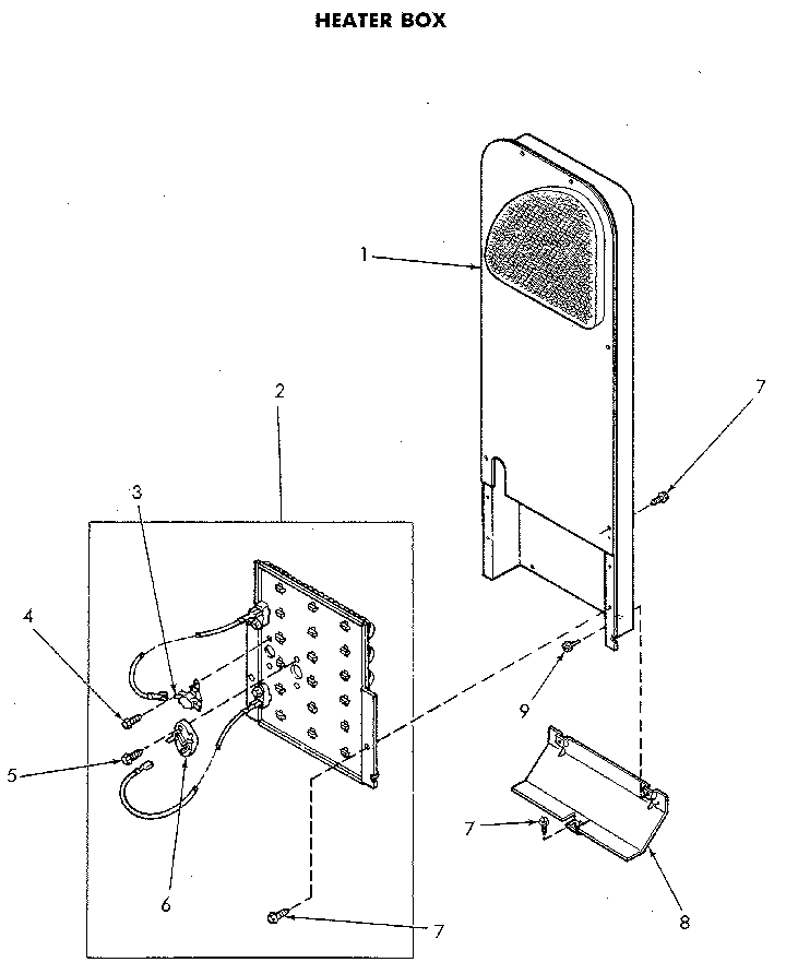 Heater Diagram and Parts List for NE8833L43938  Speed Queen Dryer