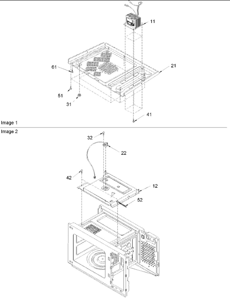 Base & Sensor Diagram and Parts List for ACM1580AS-PACM1580AS0  Amana Microwave