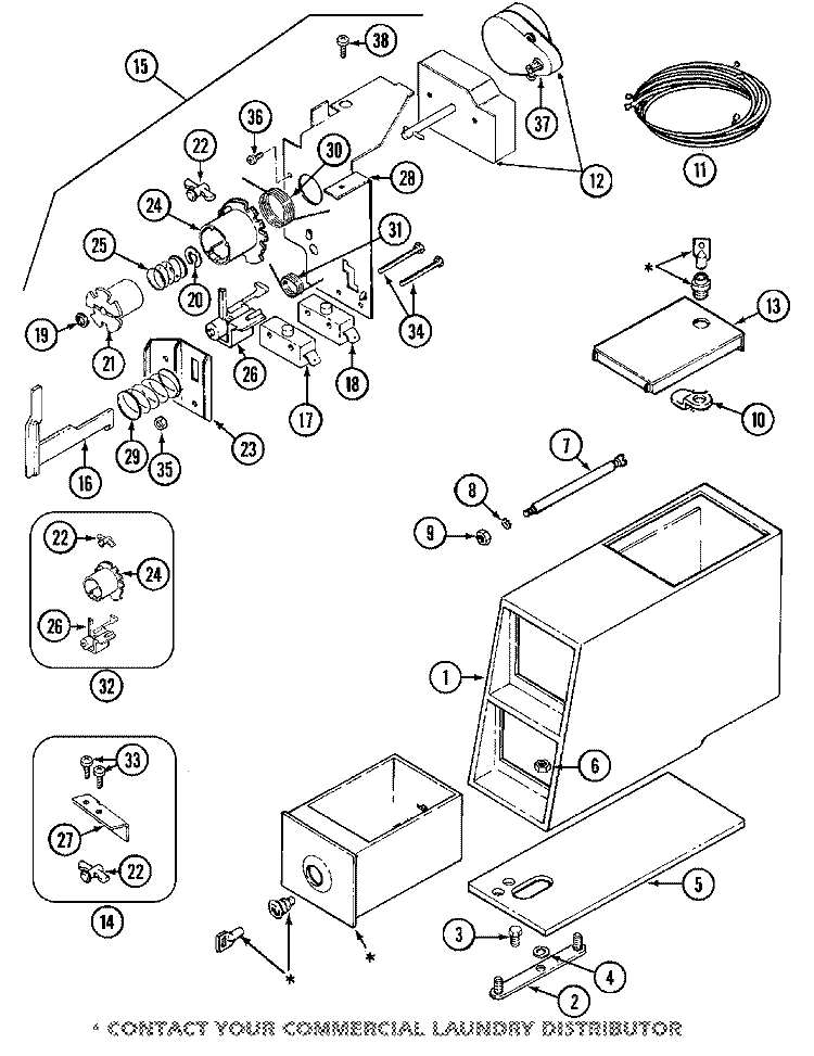 CONTROL CENTER Diagram and Parts List for MDE12CSACW  Maytag Dryer