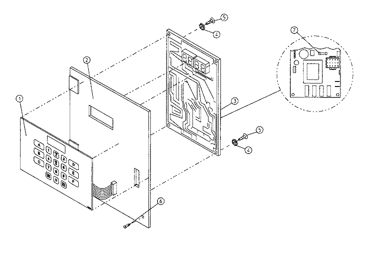 MICROPROCESSOR CONTROL PANEL ASSY Diagram and Parts List for MDG120P1HW  Maytag Dryer