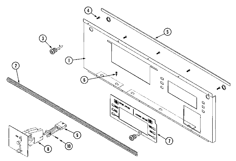 CONTROL DOOR ASSEMBLY Diagram and Parts List for MLG32PDAWW  Maytag Dryer
