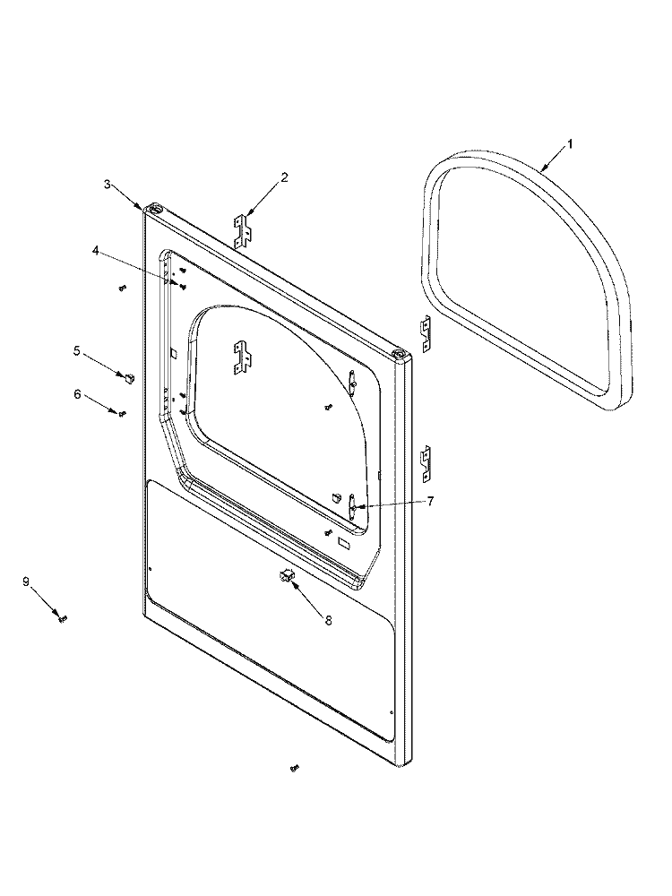 FRONT PANEL Diagram and Parts List for MLG23PDFWW  Maytag Dryer
