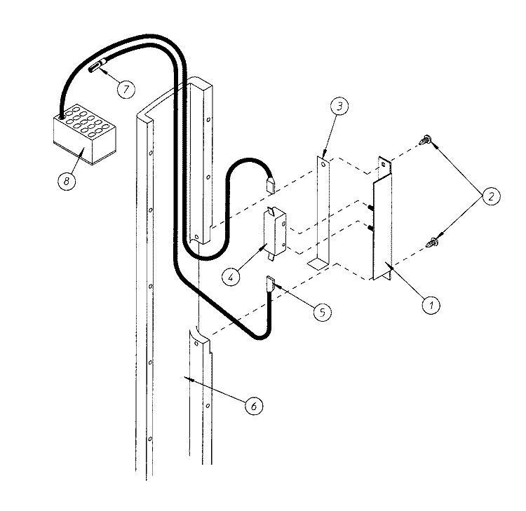 MAIN DOOR SWITCH ASSEMBLY Diagram and Parts List for MDG120P1HW  Maytag Dryer
