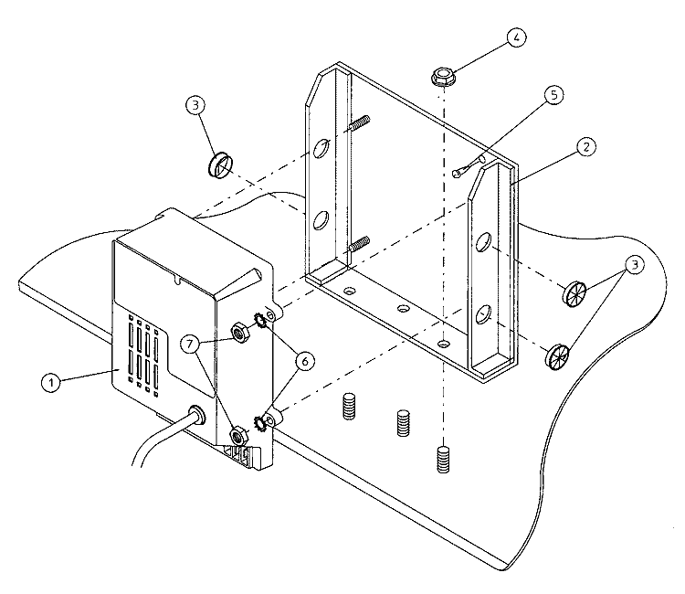 D.S.I. MODULE MOUNT ASSEMBLY Diagram and Parts List for MDG170P1HW  Maytag Dryer