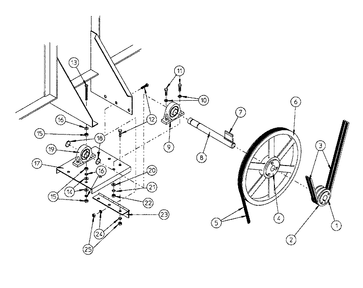 IDLER BEARING MOUNT ASSEMBLY Diagram and Parts List for MDG120P1HW  Maytag Dryer