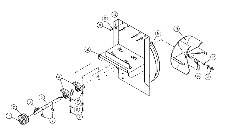 FAN ASSEMBLY Diagram and Parts List for MDG120P1HW  Maytag Dryer