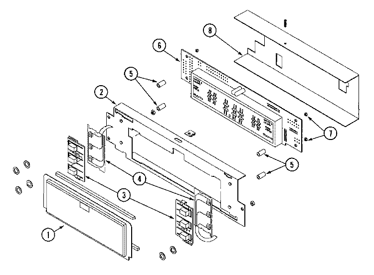 MICROPROCESSOR ASSEMBLY Diagram and Parts List for MLG32PDAWW  Maytag Dryer