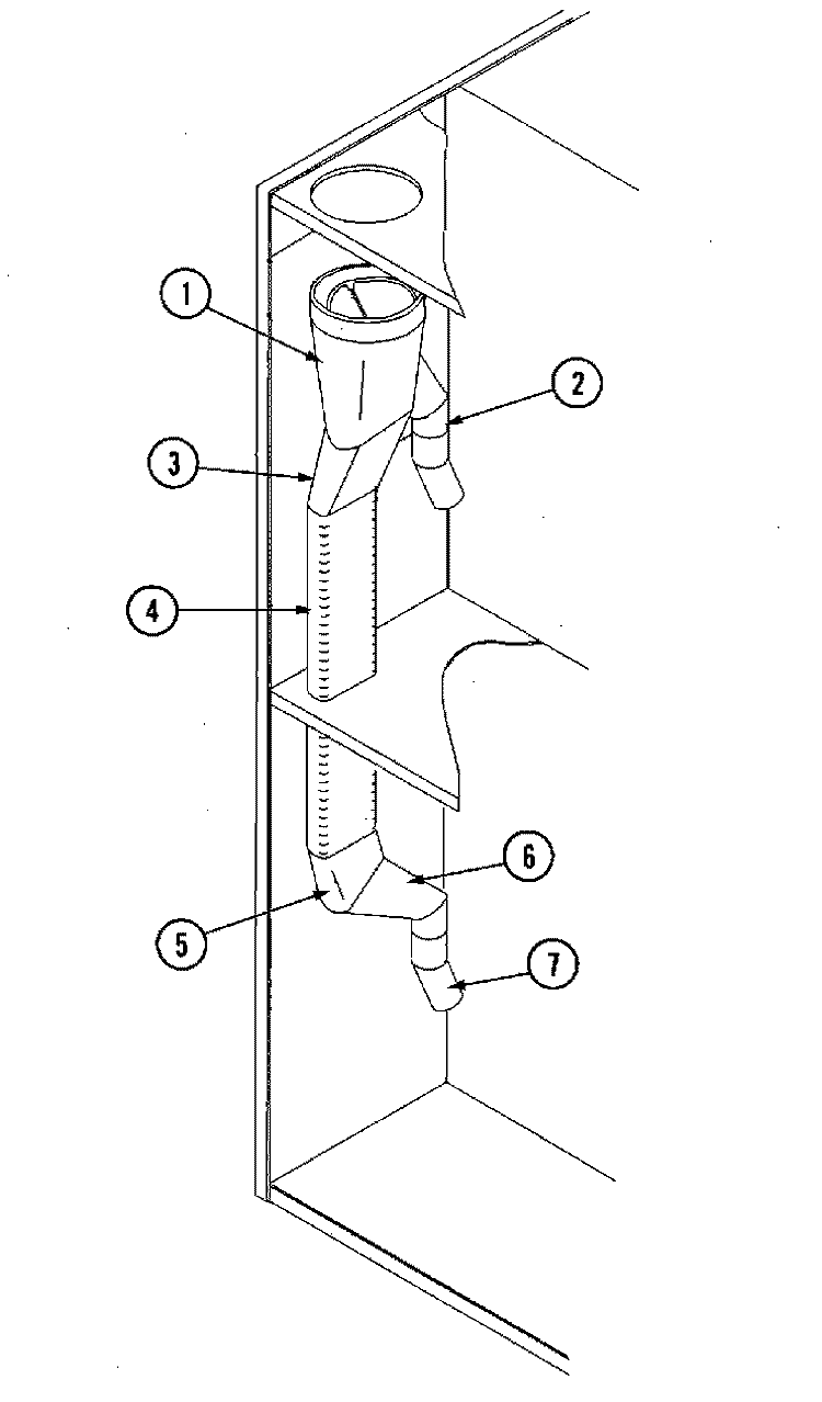EXHAUST DUCTING ASSEMBLY Diagram and Parts List for MLG32PDAWW  Maytag Dryer