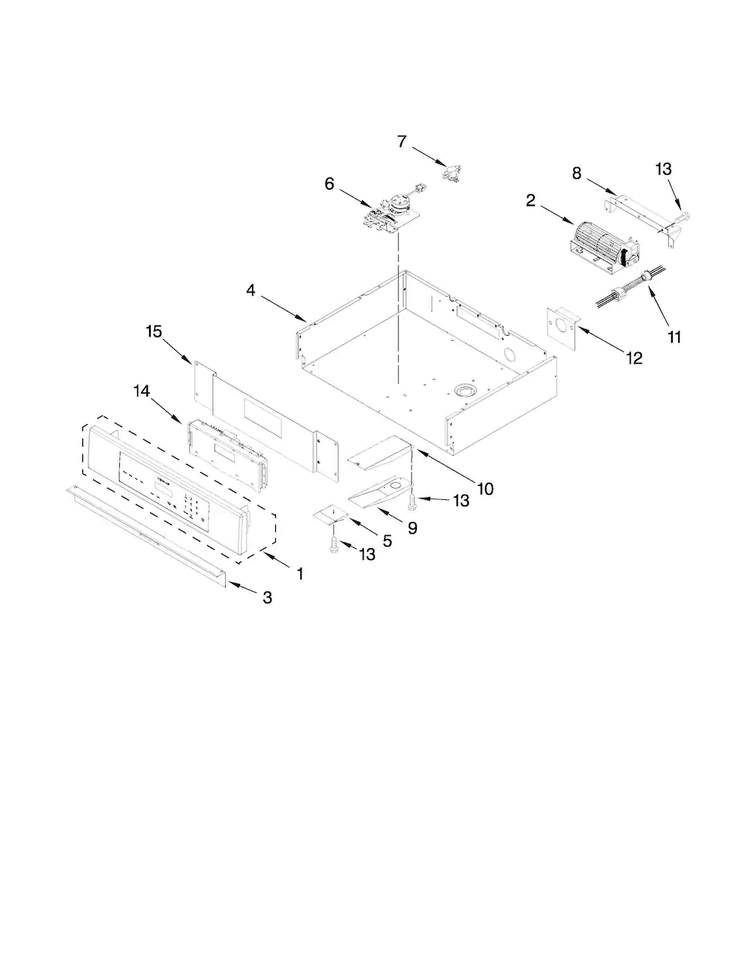 Control Panel Parts Diagram and Parts List for JJW9327DDS11  Jenn-Air Wall Oven