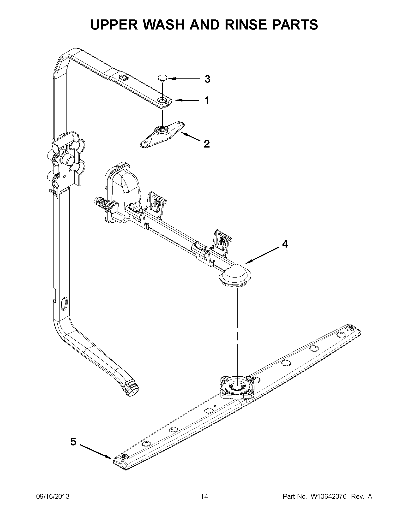08 - UPPER WASH AND RINSE PARTS Diagram and Parts List for JDB8200AWS3  Maytag Dishwasher