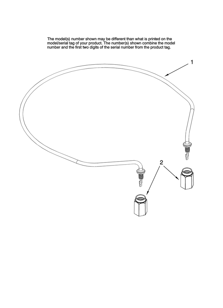 Heater Parts Diagram and Parts List for JDB1105AWS44  Jenn-Air Dishwasher