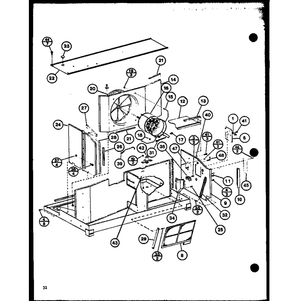 Diagram 5 Diagram and Parts List for PTH15300B P9913620R Amana Air Conditioner