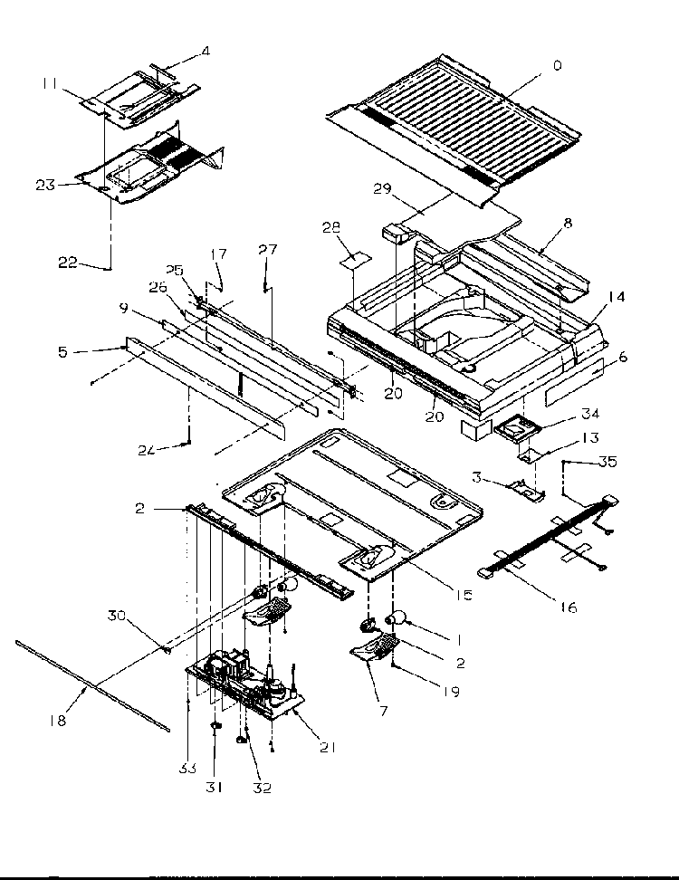Divider Block Diagram and Parts List for GTG21B2L-P1193001WL  Amana Refrigerator