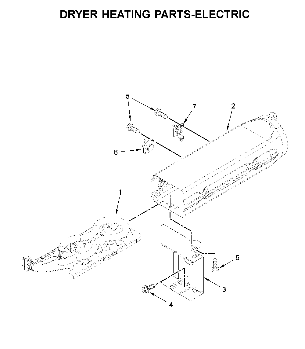 Dryer heating parts-electric Diagram and Parts List for YMED6230HC0  Maytag Dryer