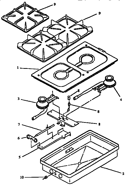 Replacement Parts Diagram and Parts List for CC27 01133350N Amana Range
