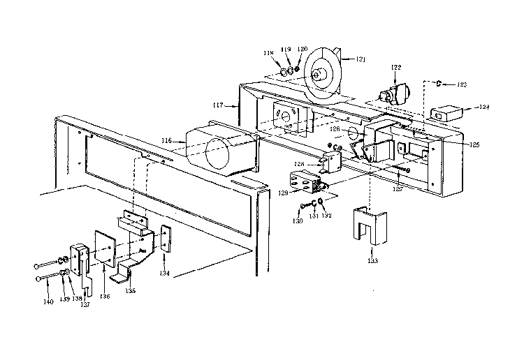 Control Assembly Diagram and Parts List for 5629917000  Kenmore Microwave