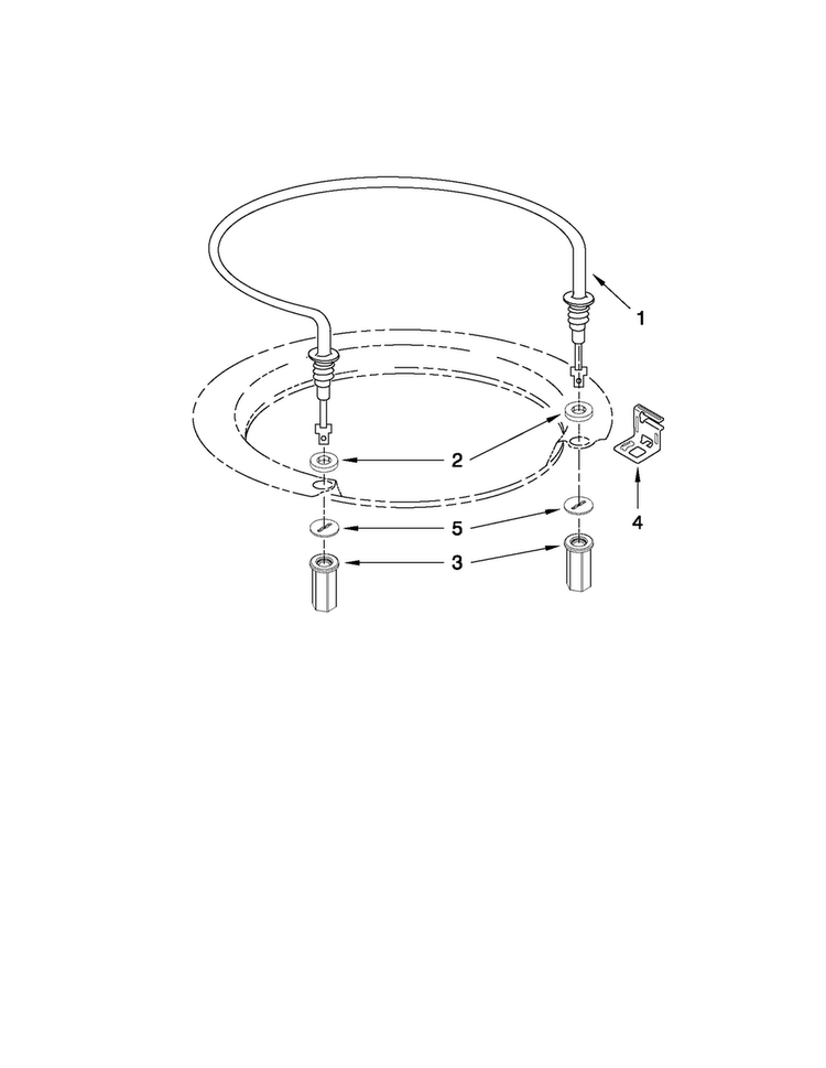 Heater Parts Diagram and Parts List for ADB1400AWB2  Amana Dishwasher
