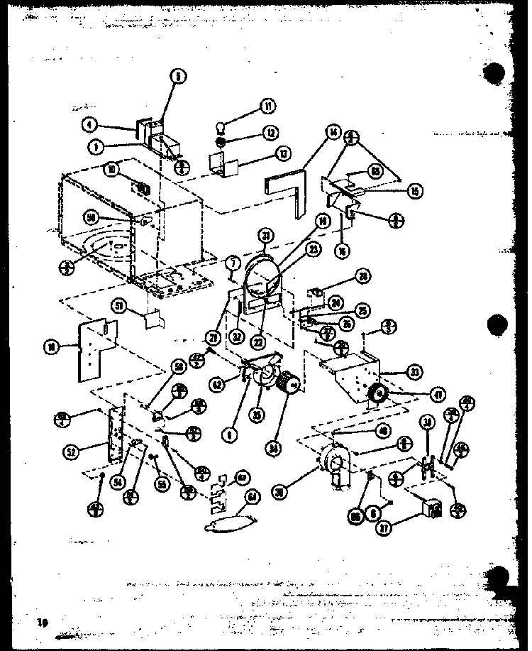Blower Diagram and Parts List for RMC-20C-ET6 P76635-2M Amana Microwave