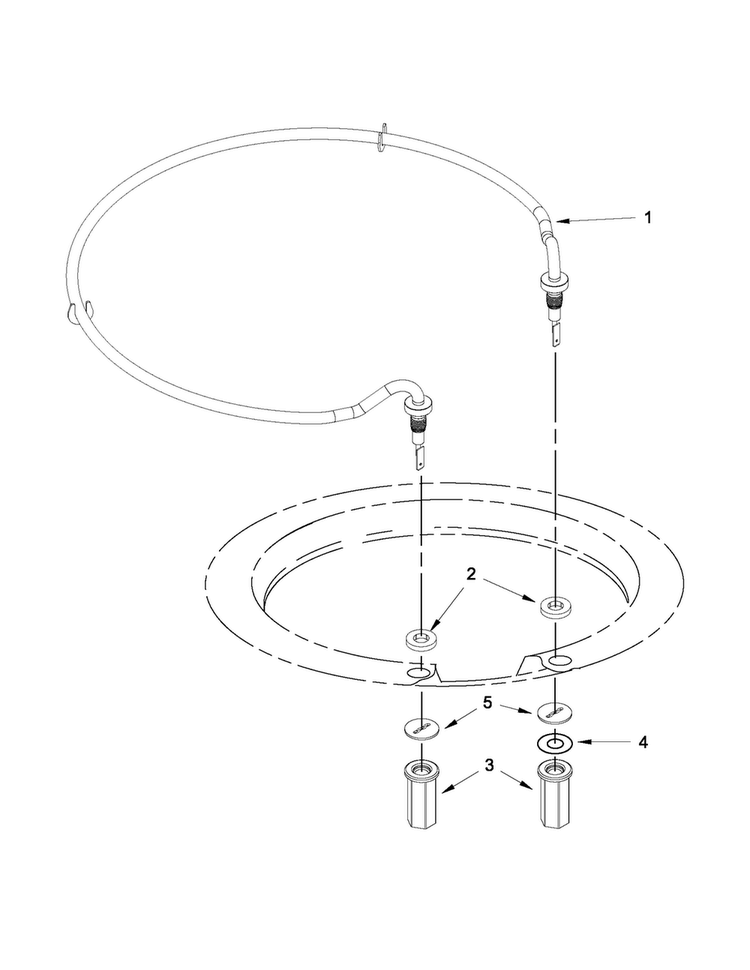 Heater Parts Diagram and Parts List for JDB8500AWY1  Jenn-Air Dishwasher