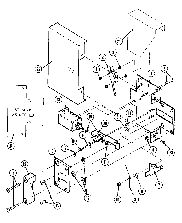 DOOR LOCK Diagram and Parts List for MAF50PNA  Maytag Washer