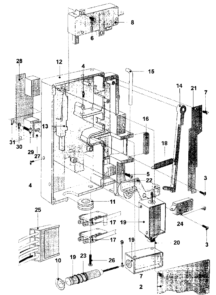 DOOR LOCK ASSEMBLY (SERIES 11) Diagram and Parts List for MFR18PCAAS  Maytag Washer