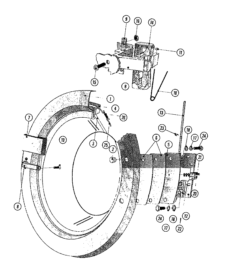 DOOR Diagram and Parts List for MFR35PNBVS  Maytag Washer