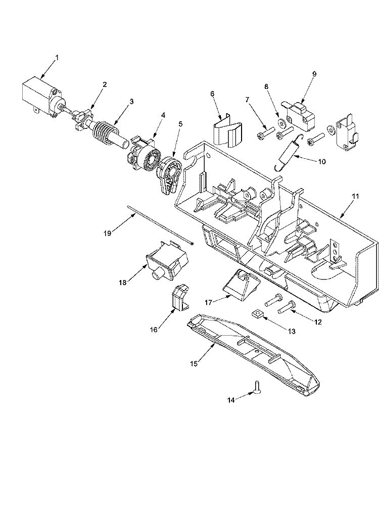 DOOR LATCH ASSY Diagram and Parts List for MLG19PDBGW  Maytag Washer Dryer Combo