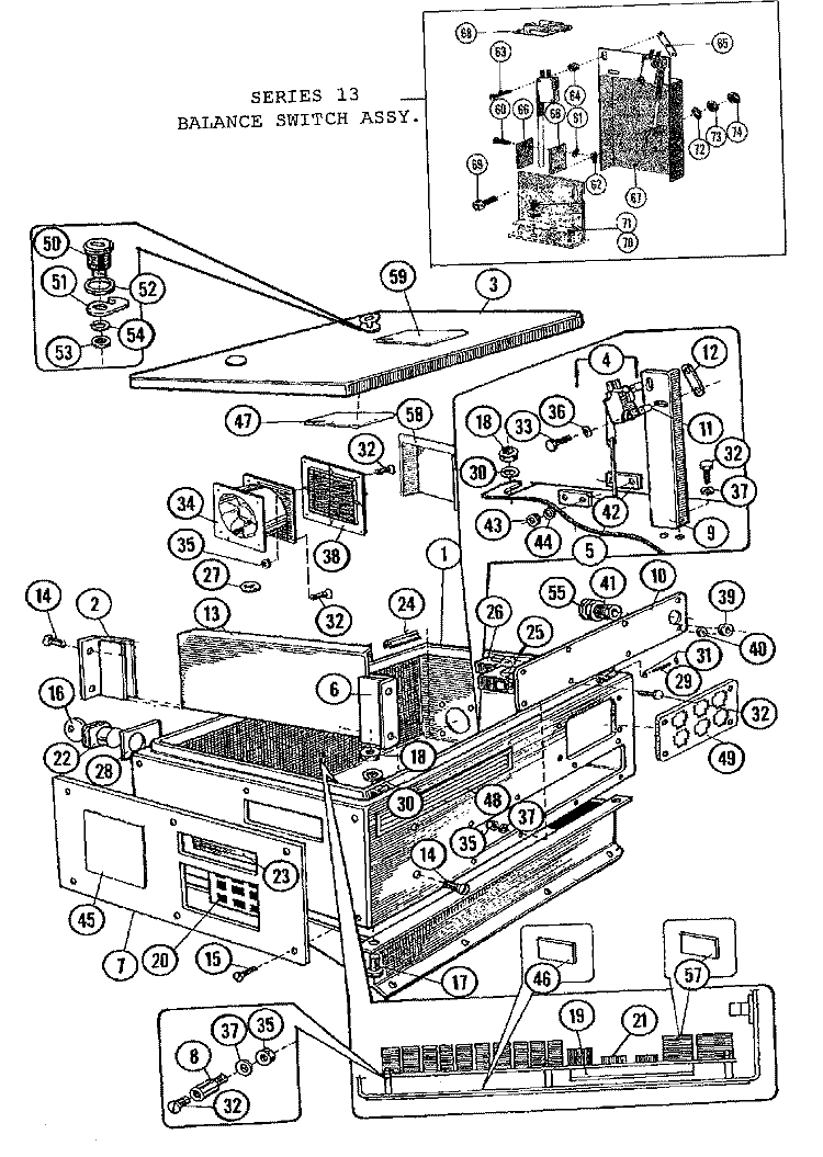 CONTROL PANEL Diagram and Parts List for MFX50PNAVS  Maytag Washer
